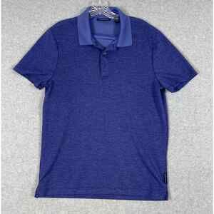 Perry Ellis Performance Polo Shirt Mens M Blue Business Casual‎